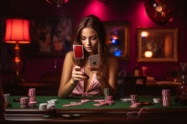 FFWS Indonesia live dealer studio with HD blackjack table on mio slot